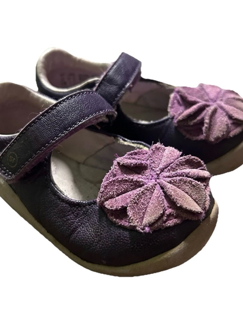 Toddler Girl Stride Rite Purple Mary Jane Shoes Size 5.5